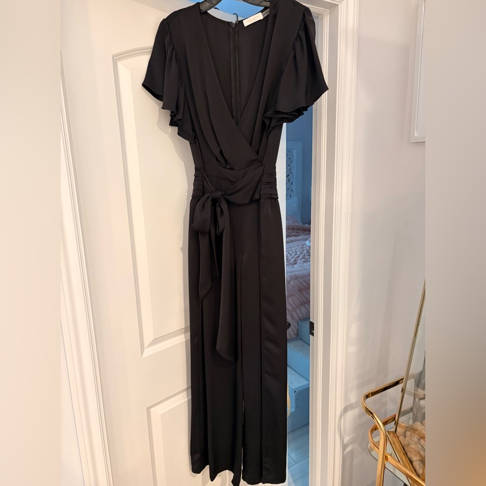 Ramy Brook NWOT Black Silk Jumpsuit. Size 4.